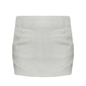 PLT fluffy cream skirt